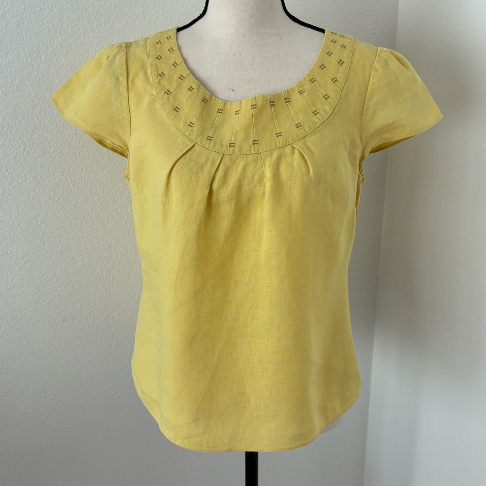Boden 100% Linen Blouse